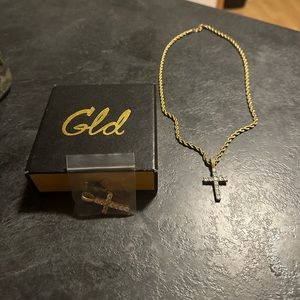 18K gold plated 24’ inch 4mm Rope chain Gld Brand